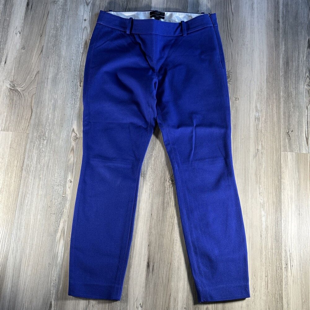 J Crew Minnie Dress Ankle Pants Bright Blue Size 4